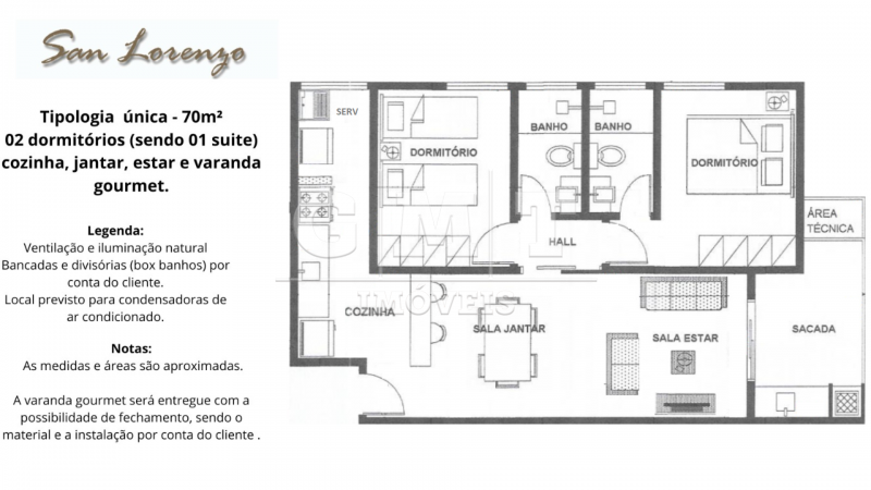 Apartamento à venda com 2 quartos, 70m² - Foto 14